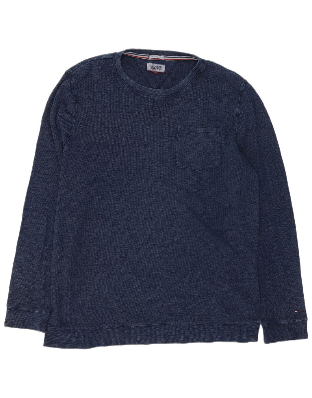 Tommy Hilfiger Uomo Felpa Maglione XL Blu Navy Cotone