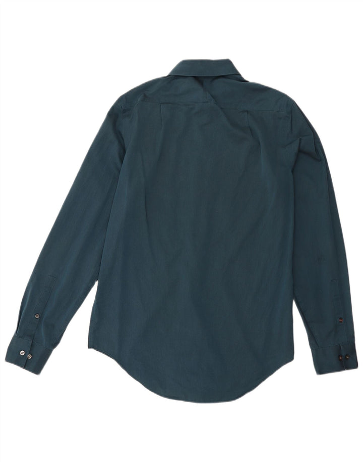CALVIN KLEIN Camicia da uomo slim fit taglia 15 cotone blu medio