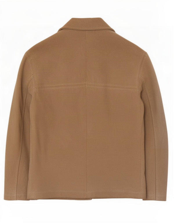 Bomber vintage da donna in pelle scamosciata IT 42 in pelle beige medio