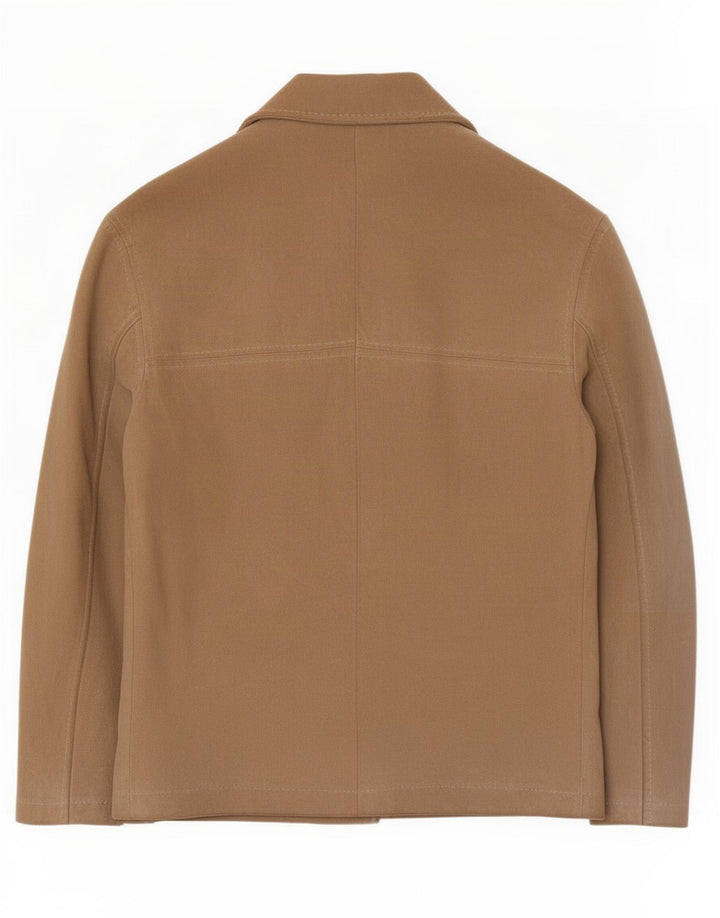 Bomber vintage da donna in pelle scamosciata IT 42 in pelle beige medio