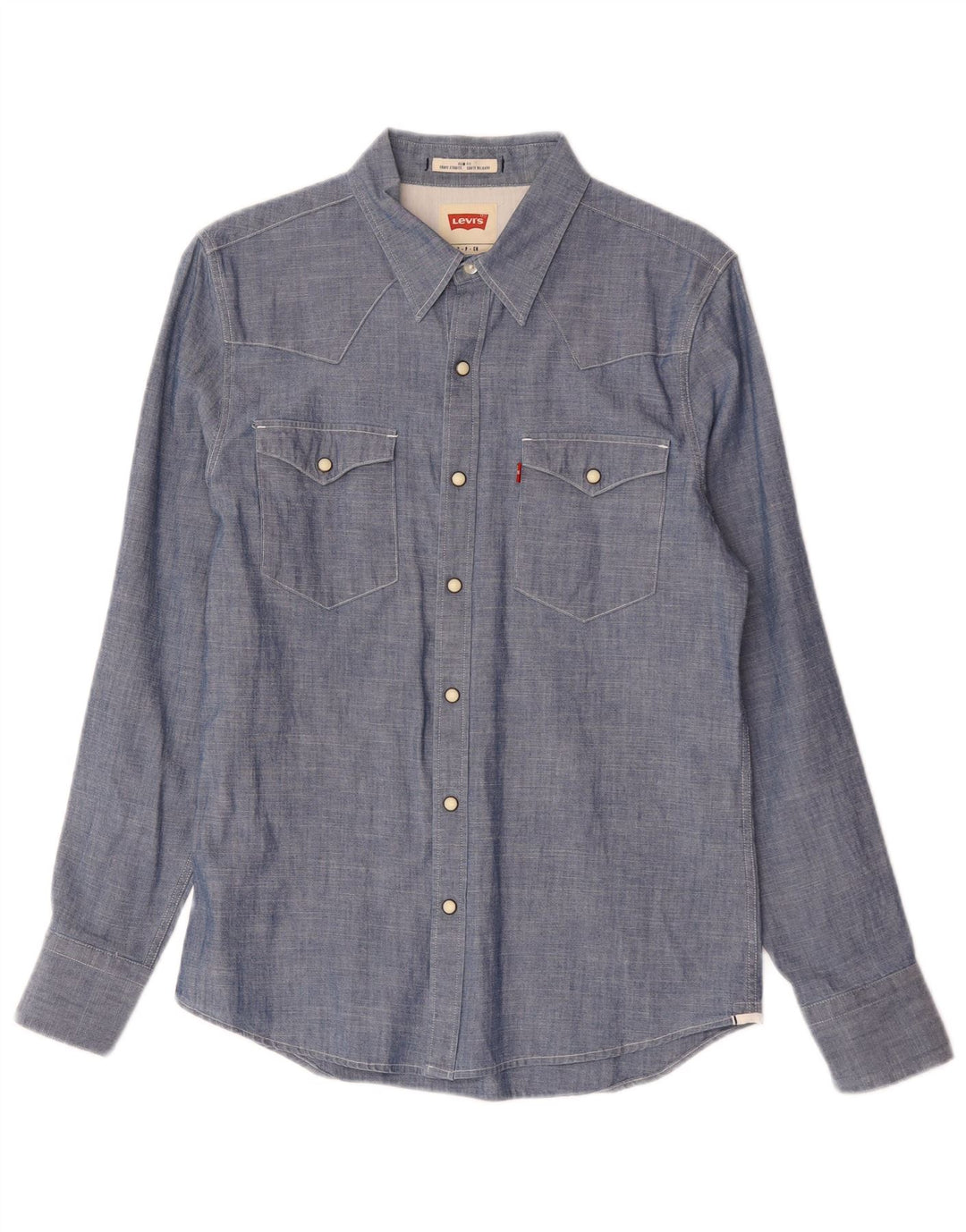 Camicia Levi's da uomo slim fit piccola in cotone blu