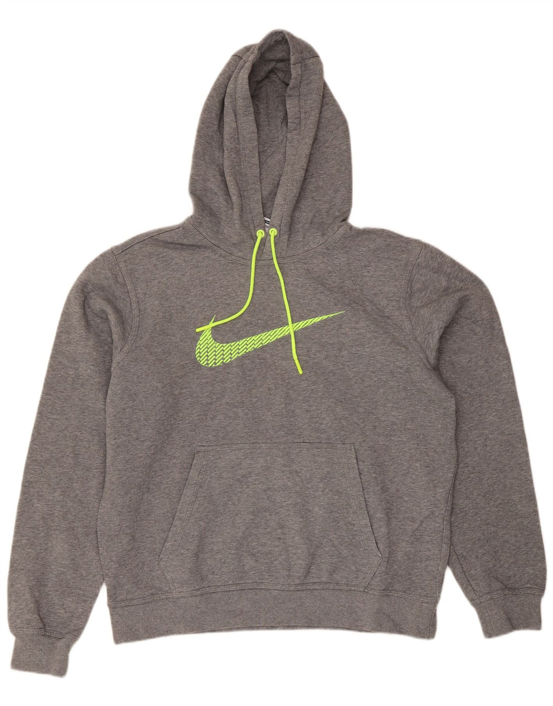 Felpa con cappuccio Nike Regular Fit da uomo in cotone grigio medio