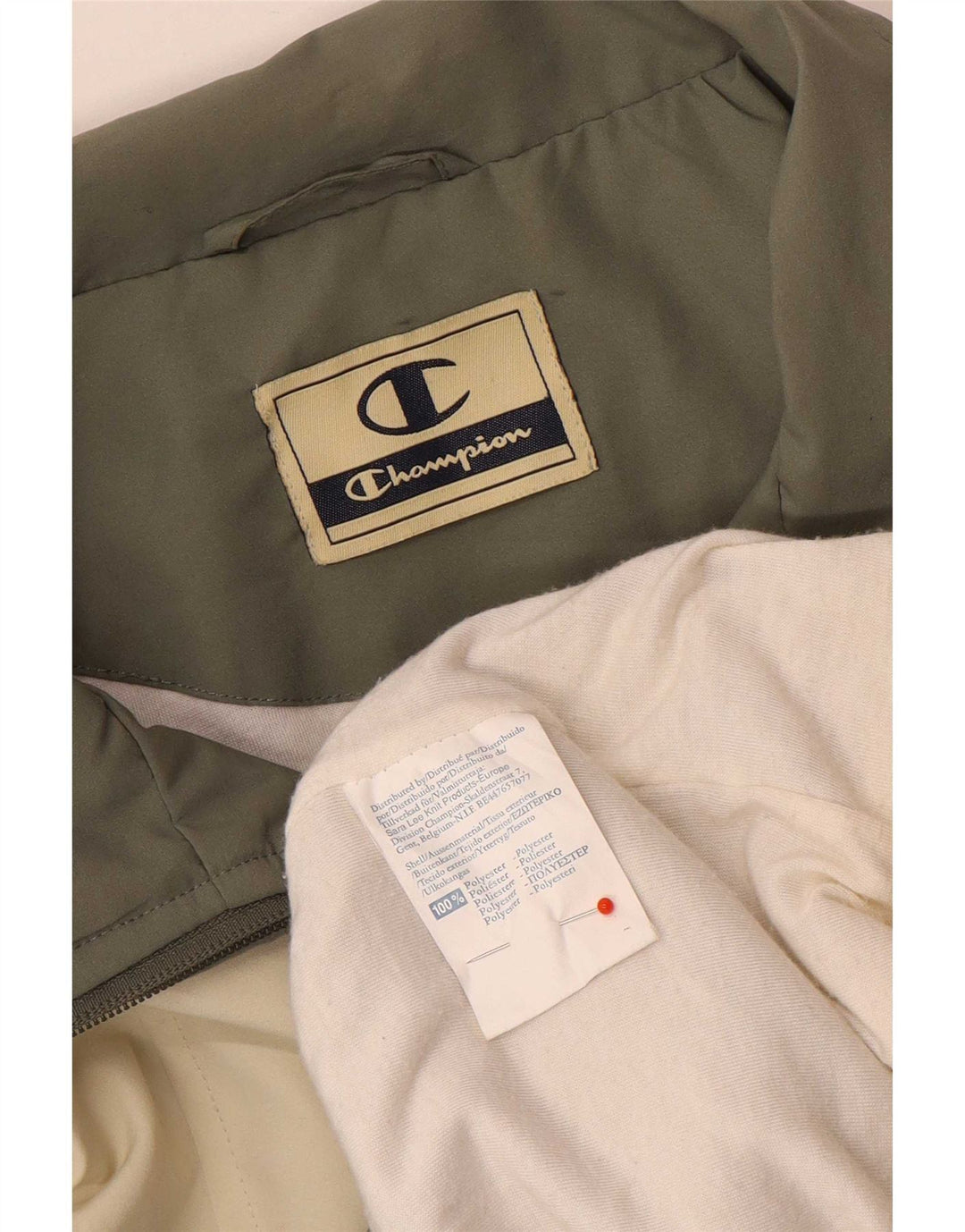Giacca da tuta da uomo Champion XL Beige Poliestere