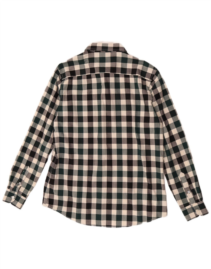 Crew Clothing Camicia slim fit da uomo in cotone a quadretti multicolore medio