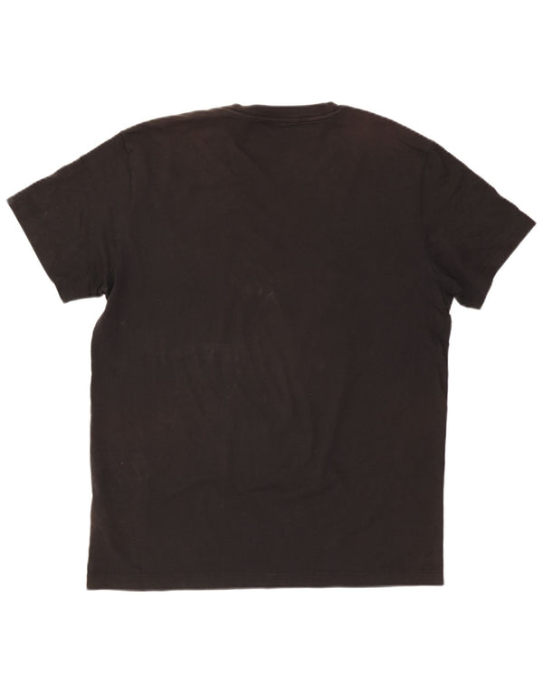 CALVIN KLEIN JEANS T-shirt grafica da uomo Top XL in cotone nero