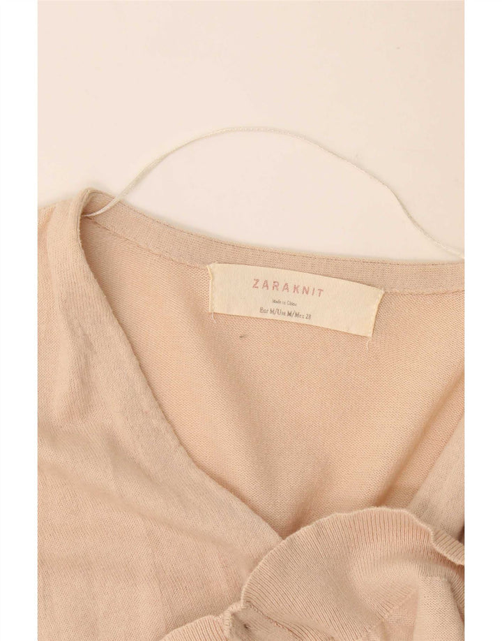 Maglione cardigan da donna Zara UK 12 Beige medio