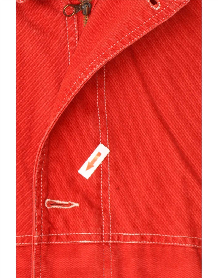 Giubbotto bomber da yachting vintage da uomo UK 44 2XL rosso