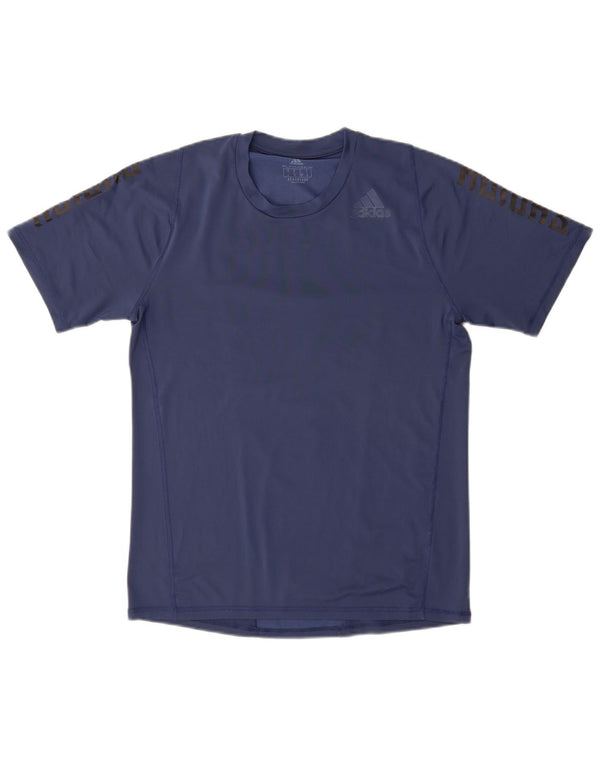 T-shirt grafica ADIDAS da uomo Aeroready Top Small Blu navy
