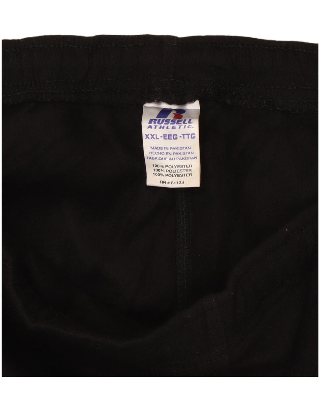 Pantaloni da tuta cargo da uomo RUSSELL ATHLETIC 2XL poliestere nero