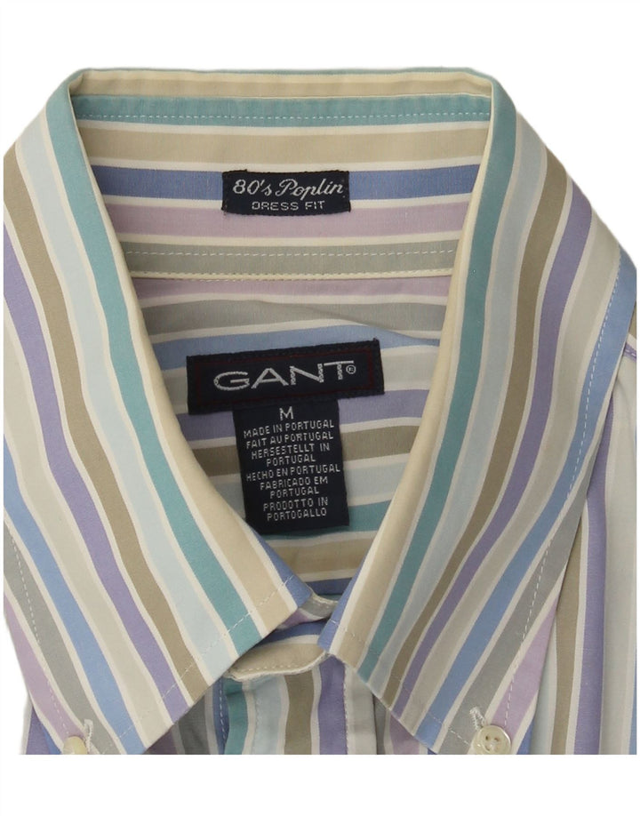 Gant Camicia elegante da uomo in cotone a righe multicolori medie