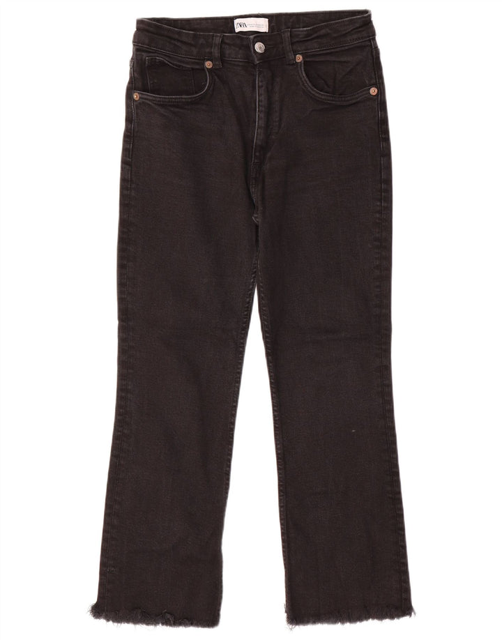 Jeans corti da donna Zara EU 40 medi W30 L24 neri