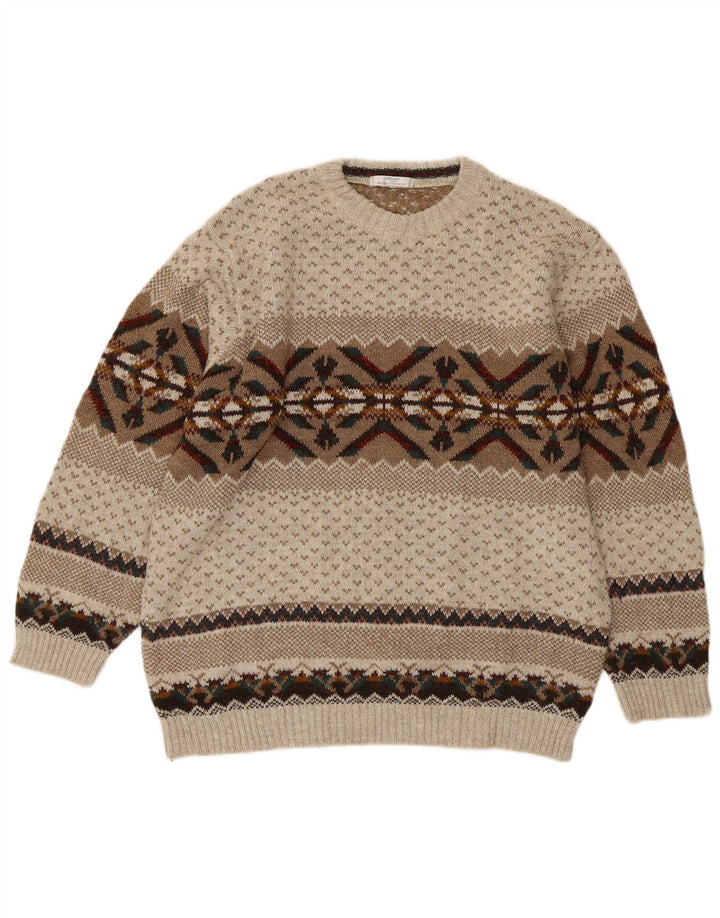Marks & Spencer Maglione maglione girocollo da uomo St. Michael grande beige