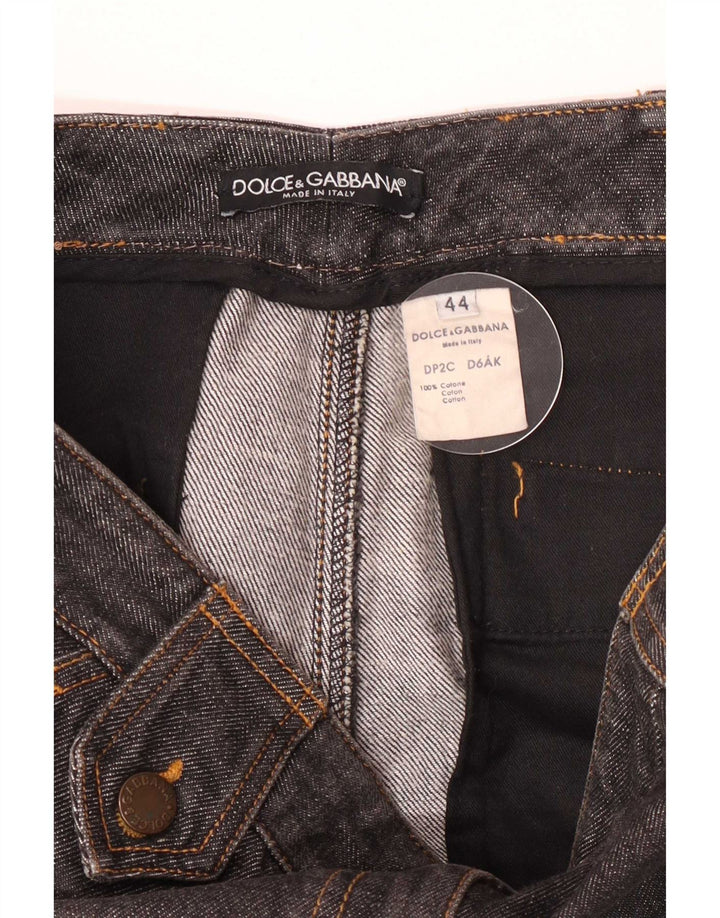 Jeans svasati da donna Dolce & Gabbana IT 44 medio W32 L33 cotone grigio