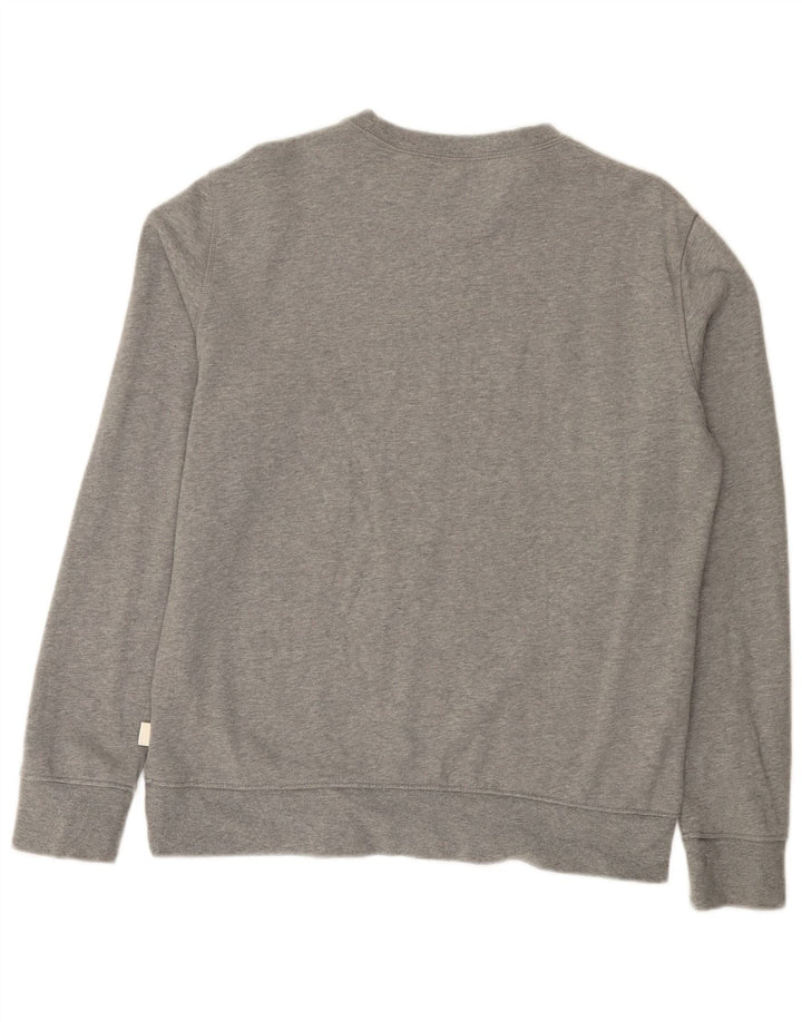 Felpa da uomo Marks & Spencer in cotone chiazzato grigio medio