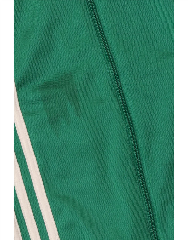 Giacca da tuta da ragazzo Adidas 13-14 anni color block verde