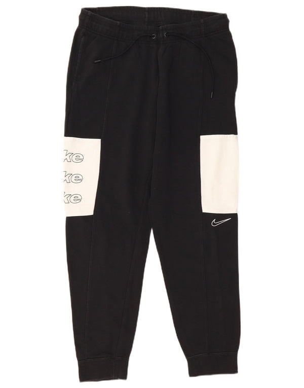 NIKE Pantaloni da tuta con grafica da uomo Joggers Medium Black Colourblock