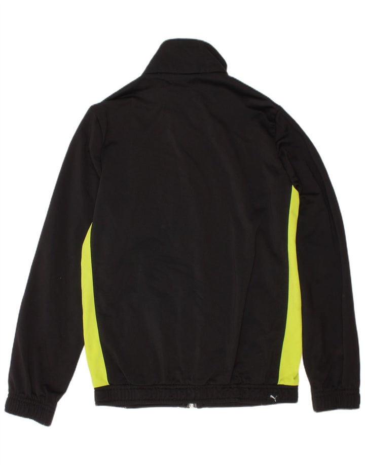 Giacca da tuta grafica da ragazzo Puma 7-8 anni Colorblock nera