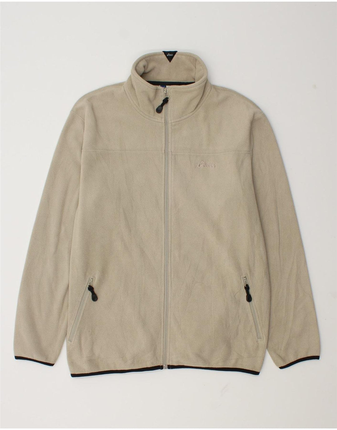 Giacca in pile da uomo Asics UK 40 Large Beige Poliestere