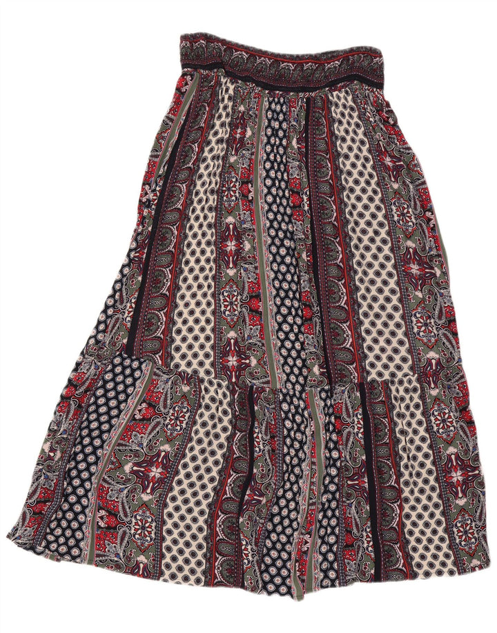 Gonna gypsy da donna Monsoon media W30 viscosa patchwork multicolore