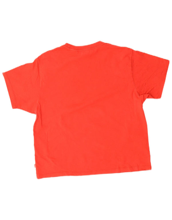 T-shirt grafica oversize da donna Levi's UK 6 XS rossa
