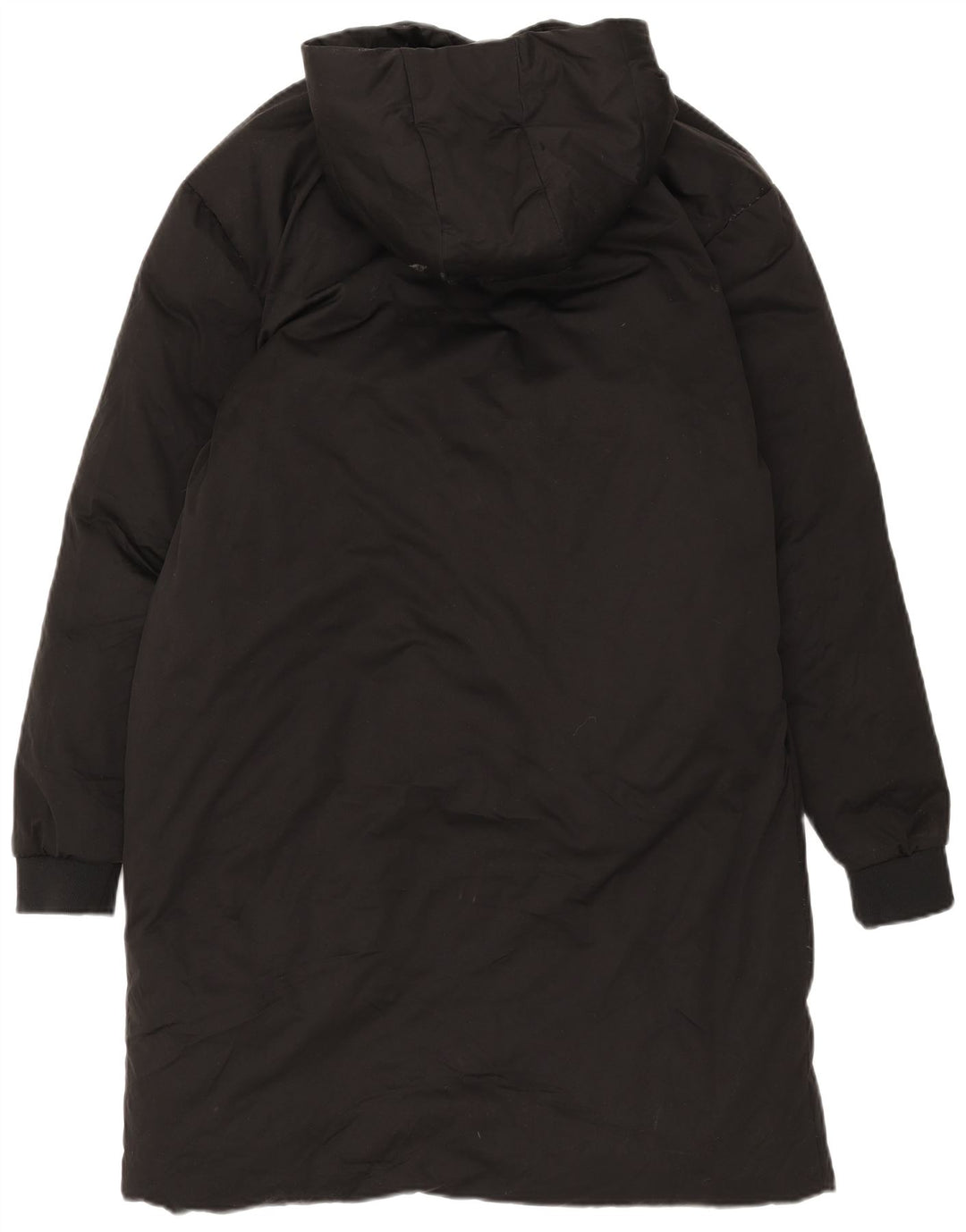 Cappotto imbottito con cappuccio da uomo Zara UK 38 poliestere nero medio