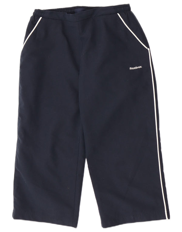 Pantaloni da tuta Reebok da donna Capri UK 10 Small Navy Blue Sports