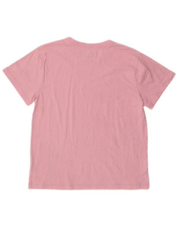T-shirt da donna Champion Top UK 12 cotone rosa medio