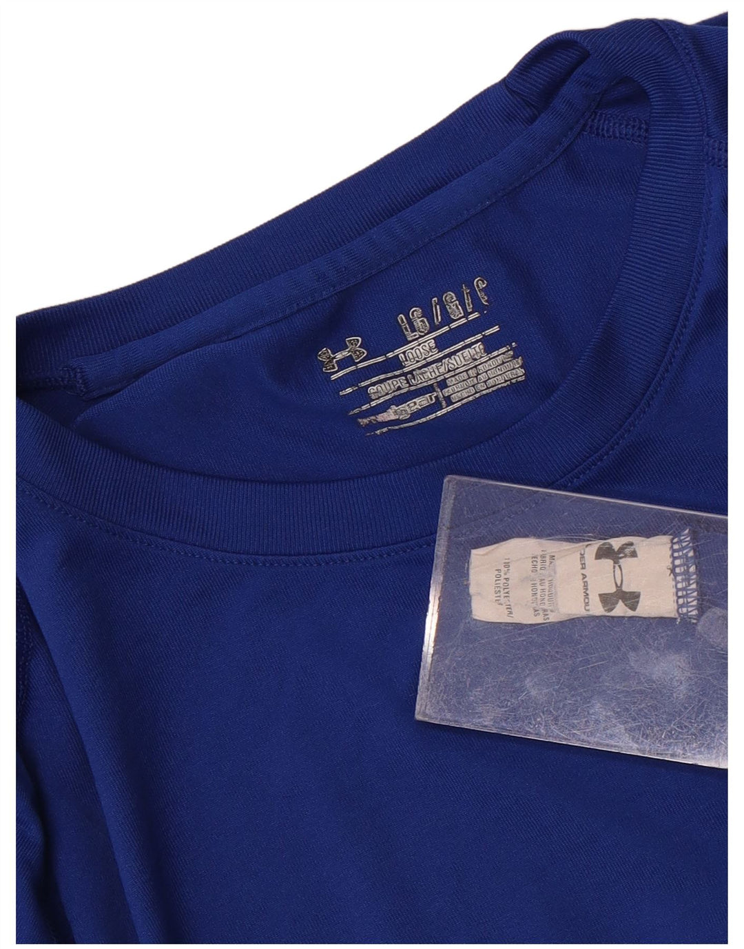 T-shirt da uomo Under Armour Top grande blu in poliestere