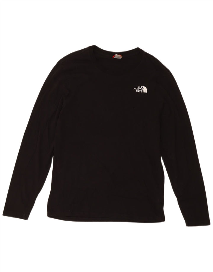 The North Face Maglietta grafica da uomo a manica lunga piccola in cotone nero