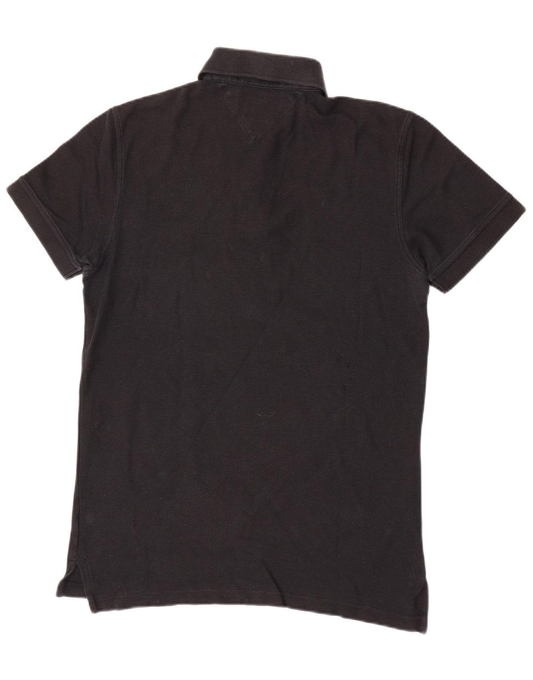 Polo da uomo vestibilità regolare Tommy Hilfiger piccola in cotone nero