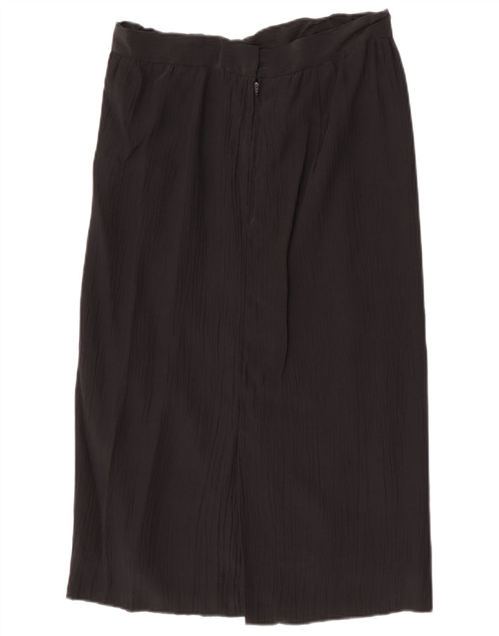 Gonna longuette vintage da donna W30 media nera