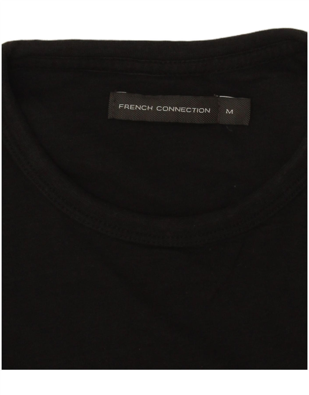 T-shirt da uomo French Connection Top in cotone nero medio