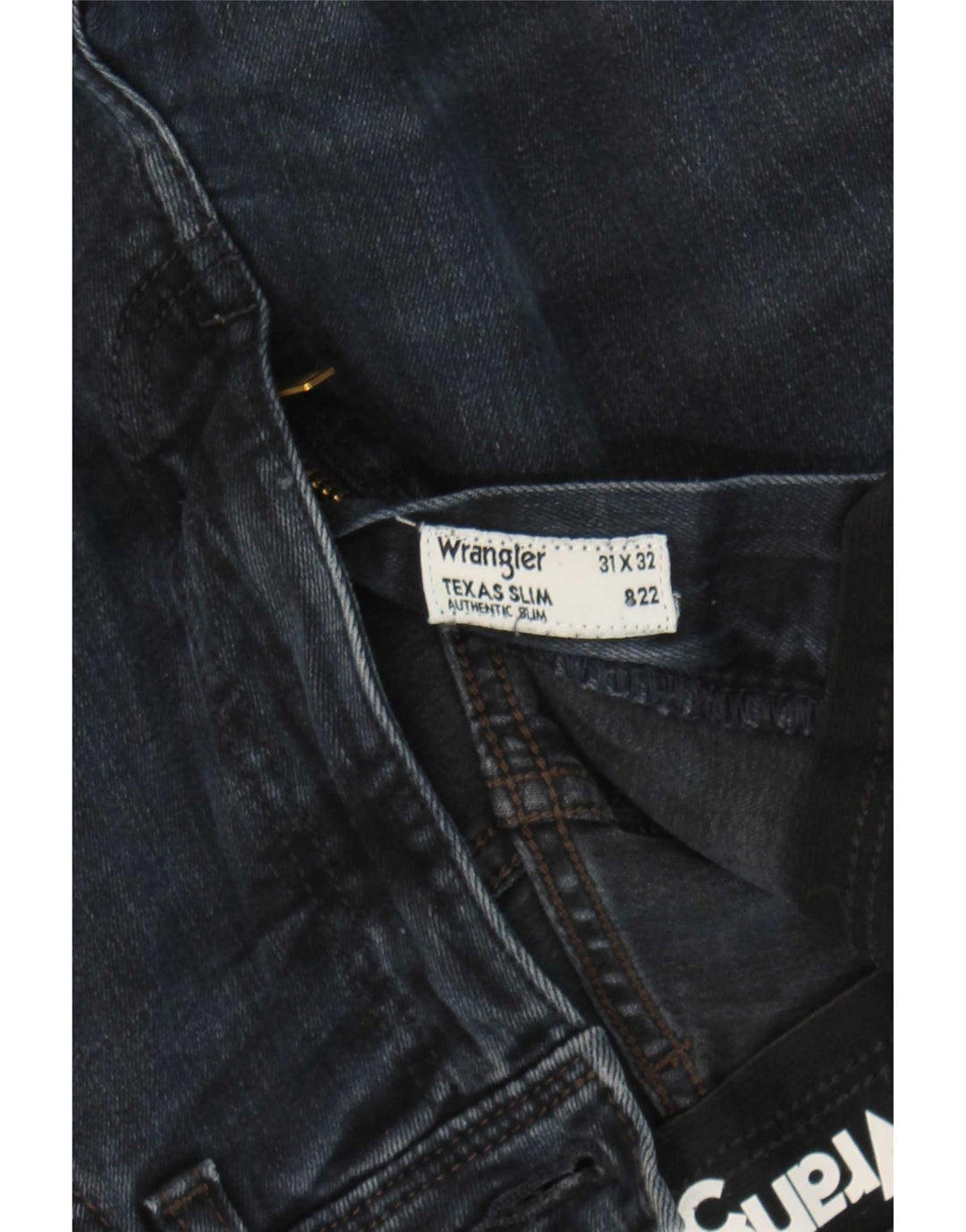 Jeans Wrangler Texas Slim da uomo W31 L32 in cotone blu navy