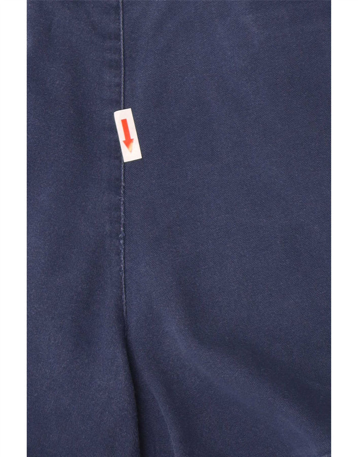 Pantaloncini chino con pegging da uomo Marks & Spencer W32 cotone blu navy medio