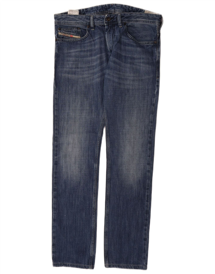 Jeans slim da uomo Diesel W32 L32 in cotone blu