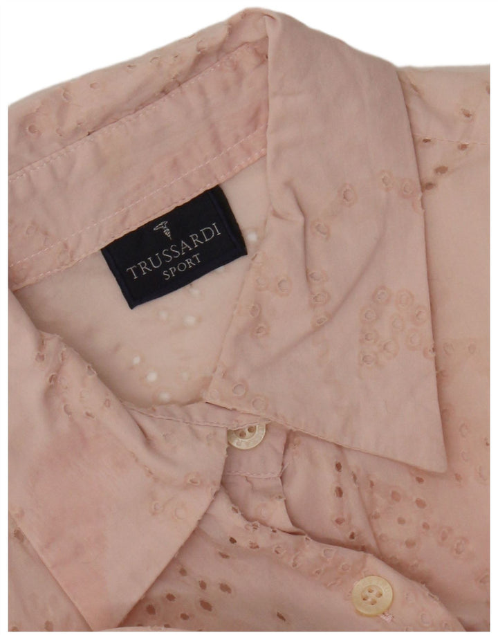 Camicetta da donna trasparente Trussardi UK 14 Rosa medio