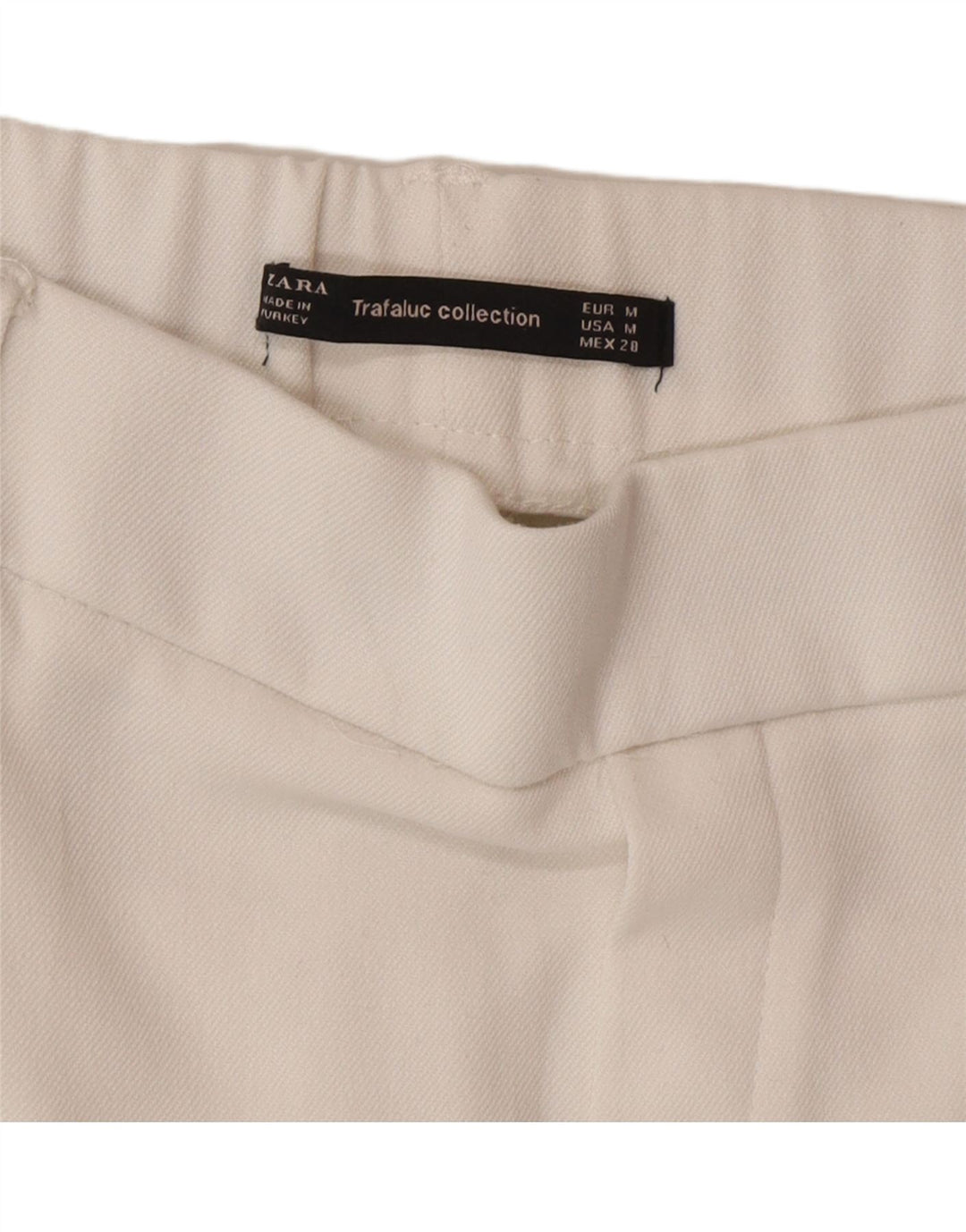 Pantaloni corti da donna Zara medi W28 L24 color block bianco
