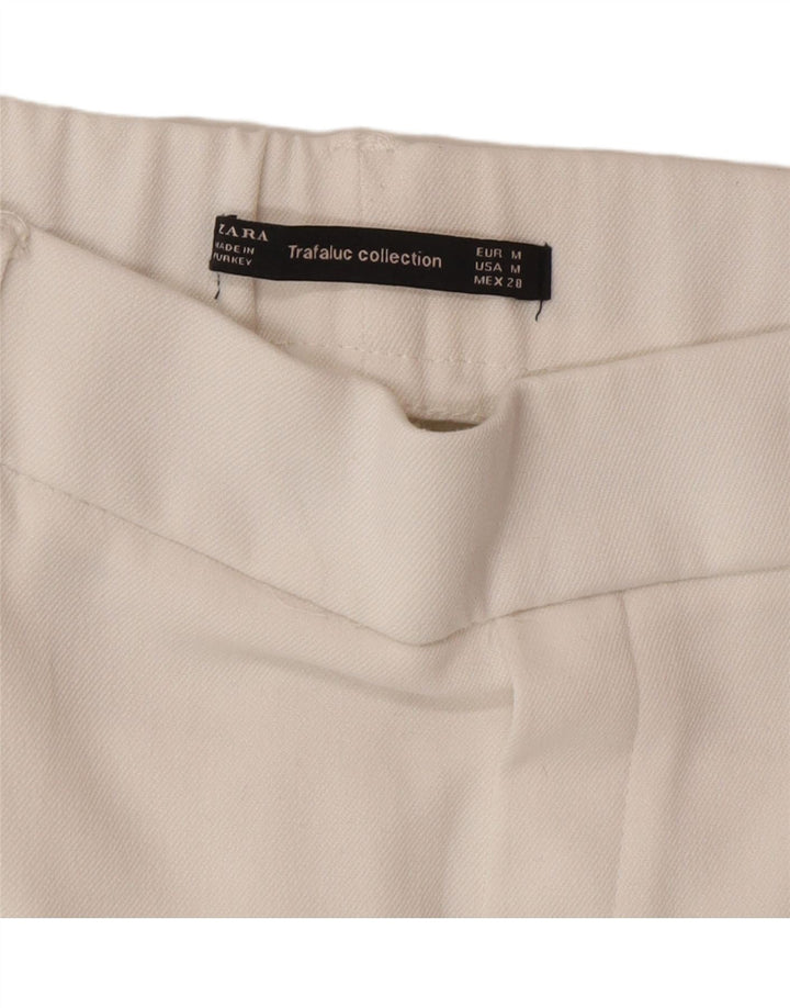 Pantaloni corti da donna Zara medi W28 L24 color block bianco