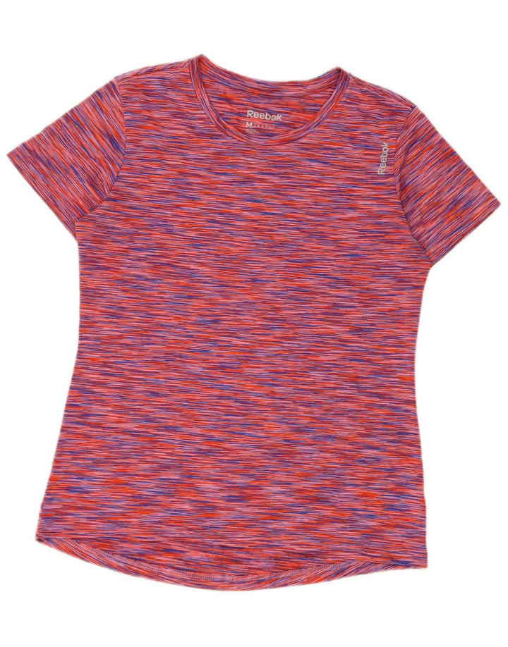 T-shirt Reebok da donna Top UK 12 poliestere chiazzato multicolore medio