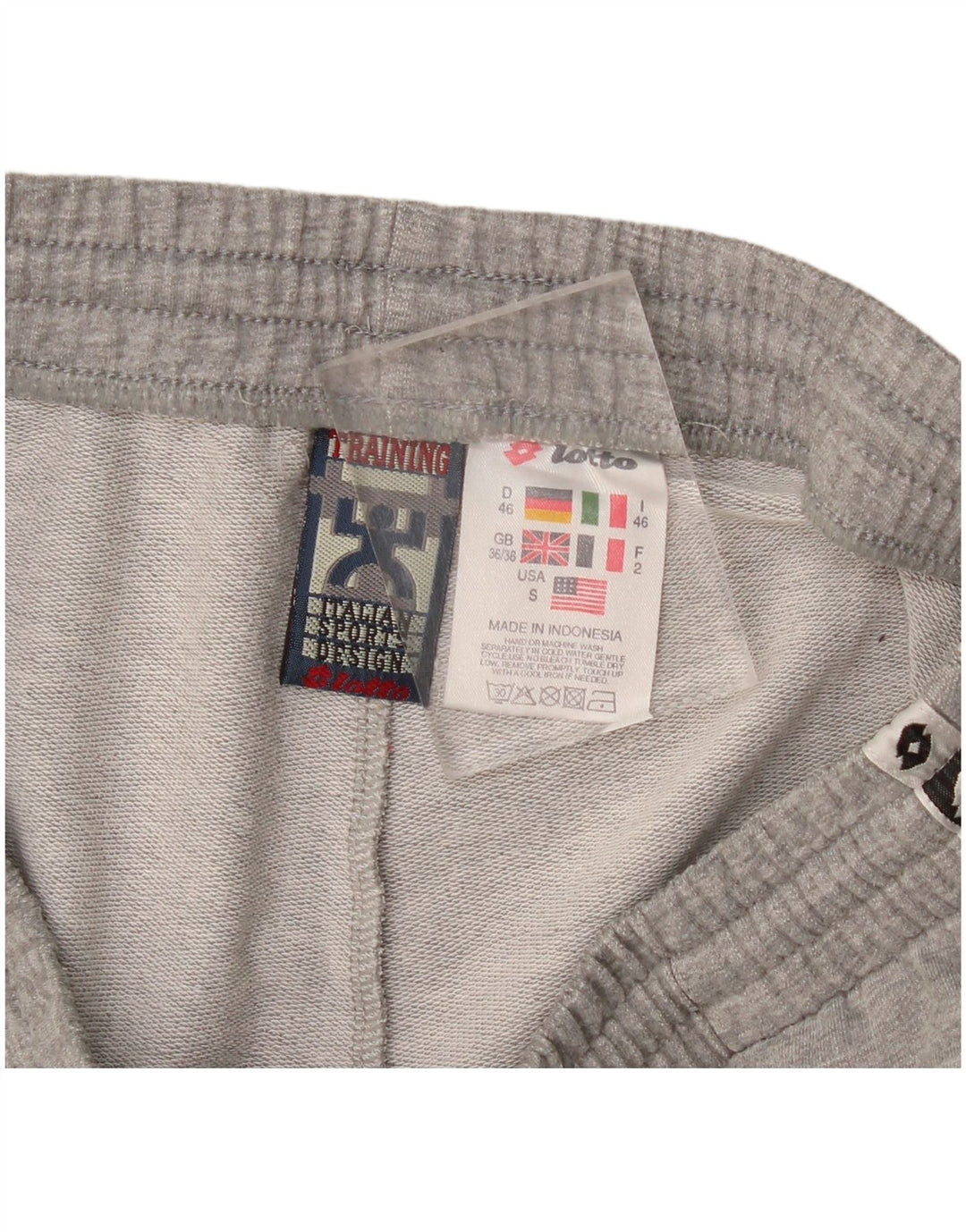 Pantaloni da tuta con grafica da uomo Lotto UK 36/38 Piccolo poliestere screziato grigio