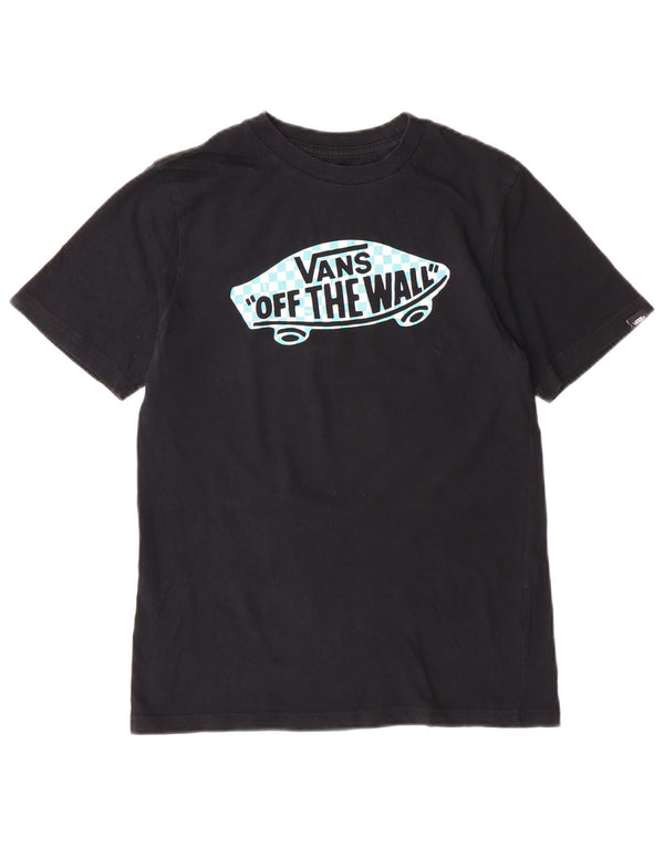 Vans Boys Graphic T-Shirt Top 10-11 Years Medium Black Cotton