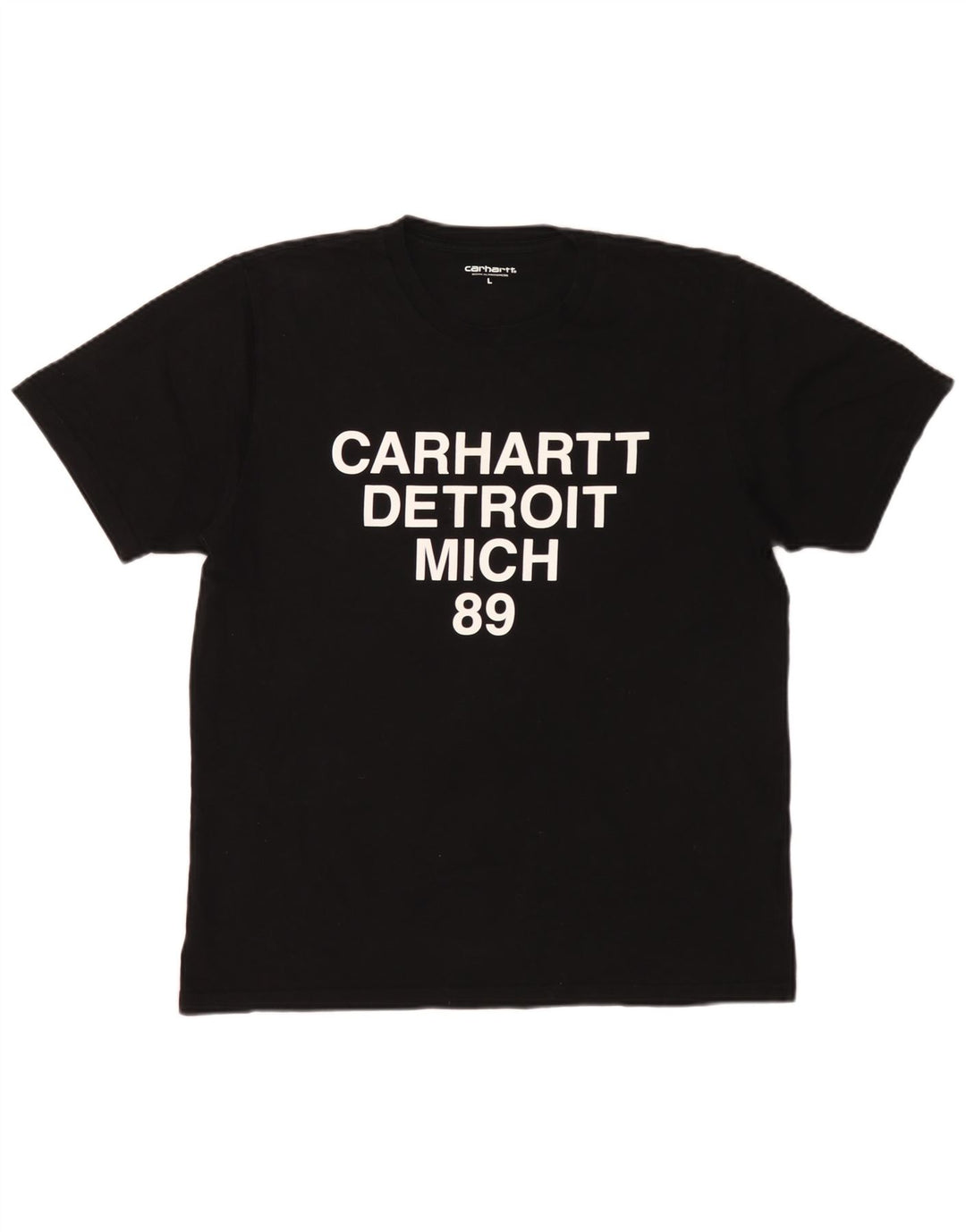 T-shirt grafica da uomo Carhartt Top grande in cotone nero