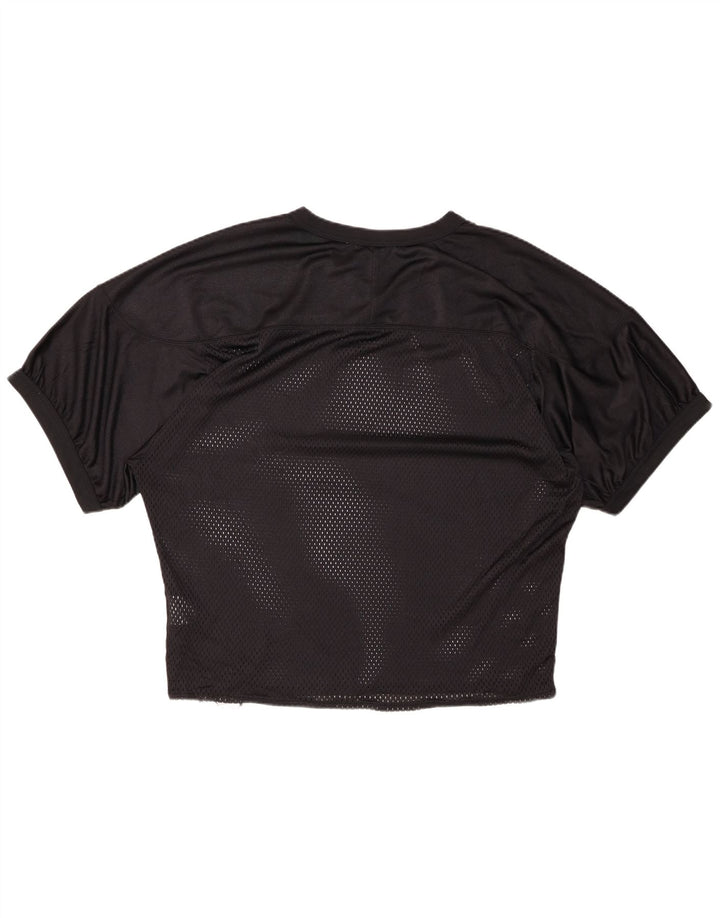 T-shirt da uomo NIKE Top grande in nylon nero