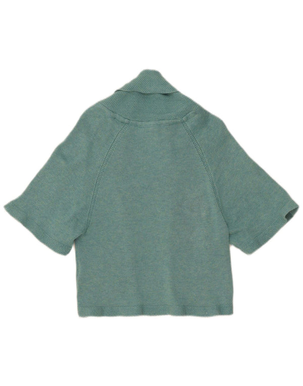 Maglione cardigan bolero a maniche corte da donna Fat Face UK 10 piccolo blu