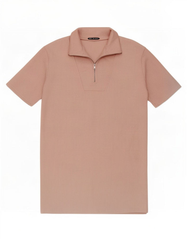 Abito a trapezio da donna Zara UK 14 Poliestere rosa medio