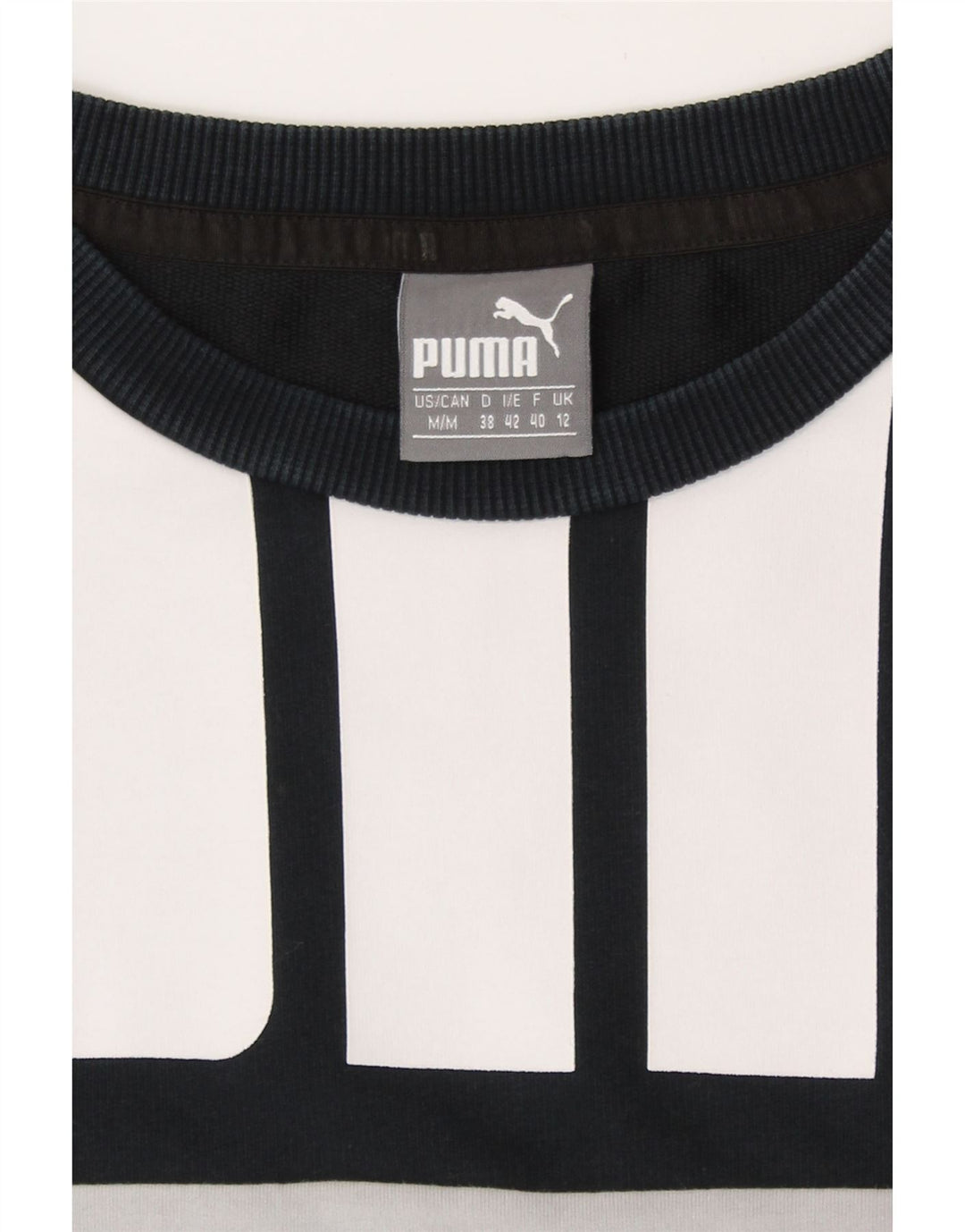 Felpa grafica da donna Puma Jumper UK 12 Medium White Colourblock