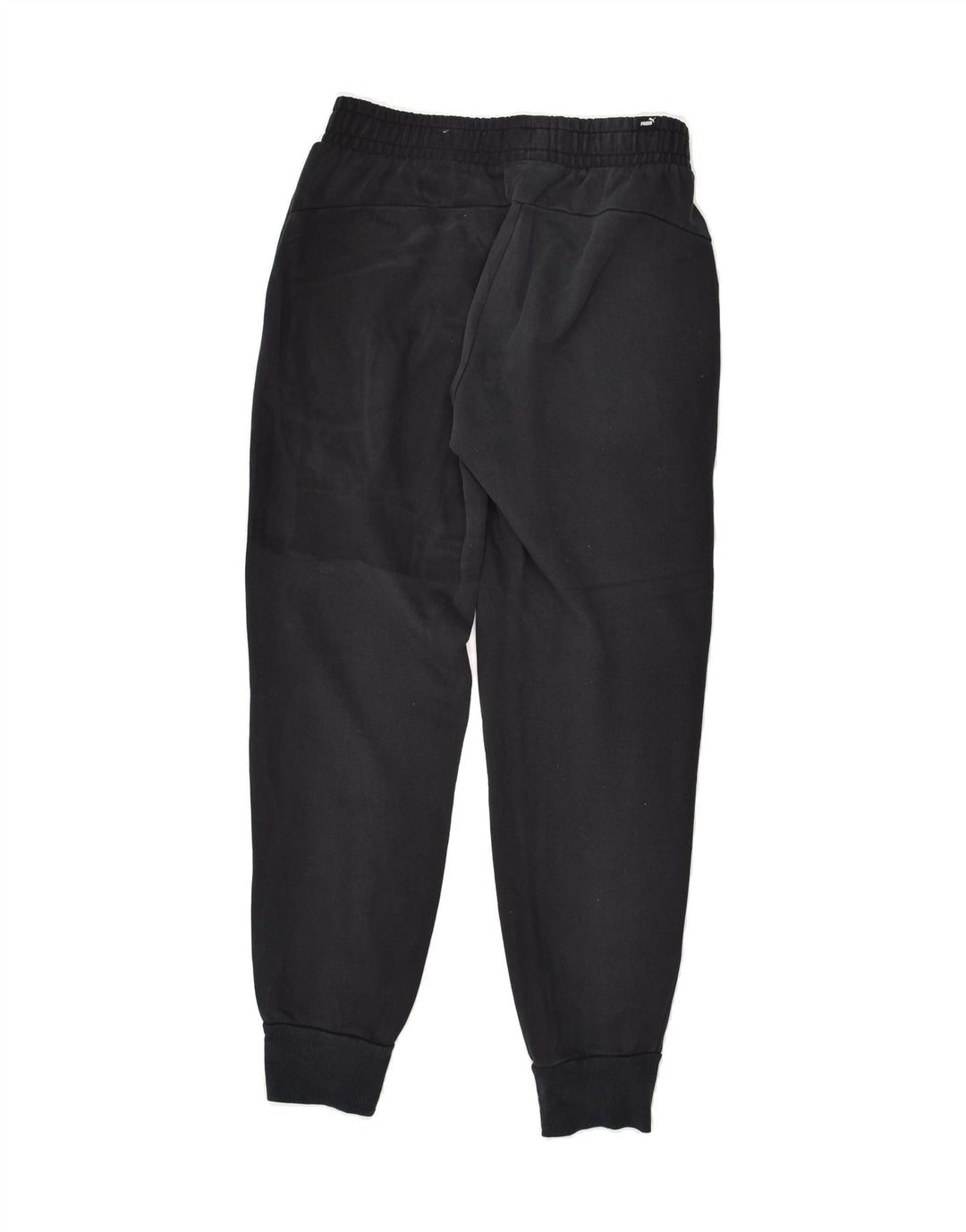 PUMA Mens Tracksuit Trousers Joggers Small Black Cotton | Vintage Puma | Thrift | Second-Hand Puma | Used Clothing | Messina Hembry 