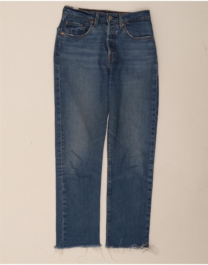 Jeans dritti 501 da donna Levi's W26 L28 cotone blu