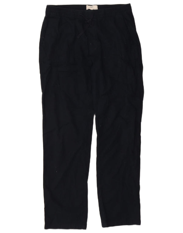 Pantaloni chino dritti da donna Marks & Spencer medi W30 L30 blu navy