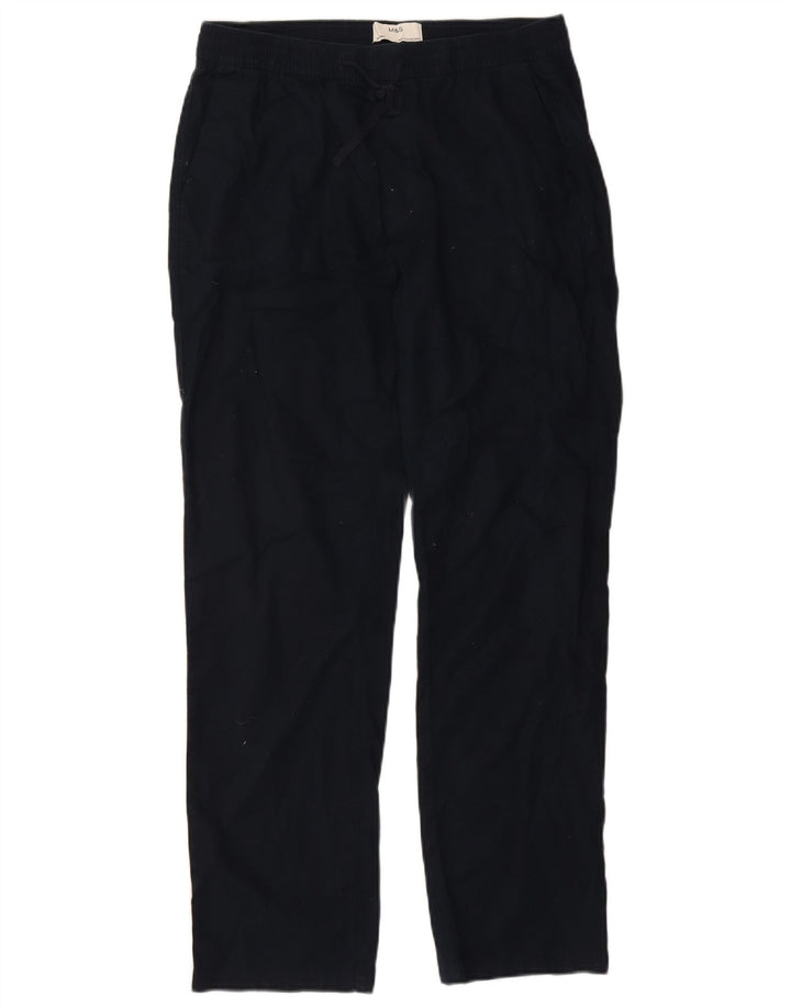 Pantaloni chino dritti da donna Marks & Spencer medi W30 L30 blu navy